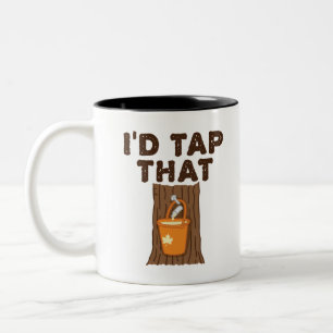 Taza Bicolor Golpearía ese jarabe de arce de azúcar