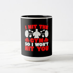 Taza Bicolor Golpeé Al Gimnasio Así Que No Te Golpearé Con Cami
