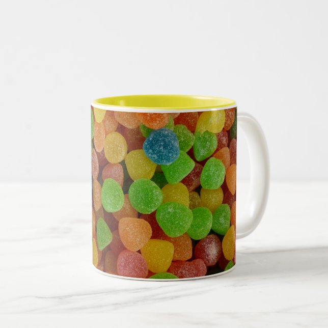 Taza Bicolor Gominolas Coloridas (Anverso derecho)