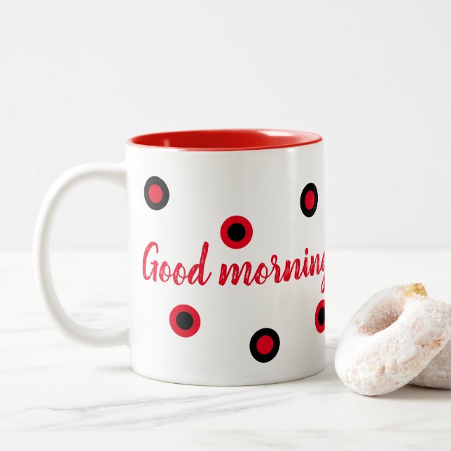Taza Bicolor Good morning (Con donut)