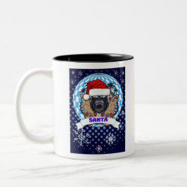 Taza Bicolor gorila de navidad