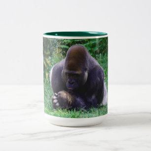 Taza Bicolor Gorila rezando