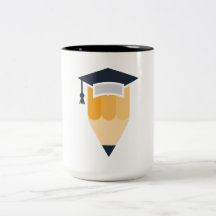 Gorra de graduación inteligente y lápiz