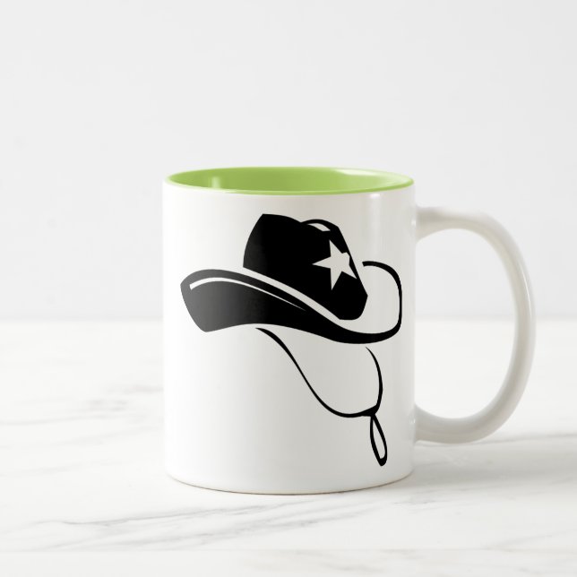 Taza Bicolor Gorra occidental del sheriff (Derecha)
