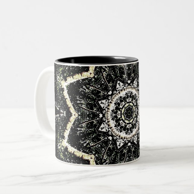 Taza Bicolor Gótico Caleidoscopio (Anverso izquierdo)