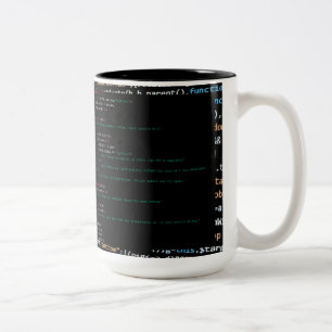 Taza Bicolor GPT-4 Código Python Mug