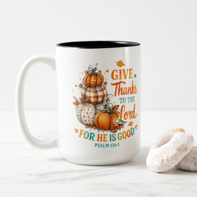 Taza Bicolor Gracias A... (Con donut)