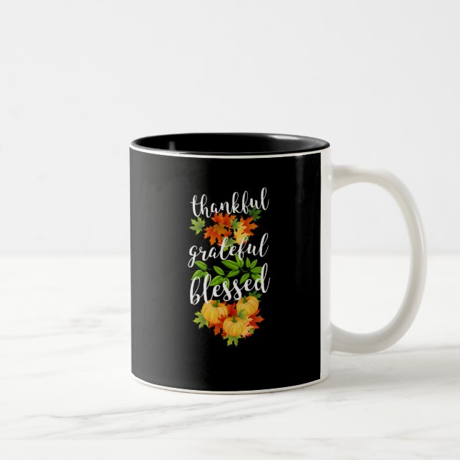 TAZA BICOLOR GRACIAS AGRADECIDAS GRACIAS (Derecha)