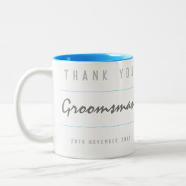 Taza Bicolor Gracias Groomsman