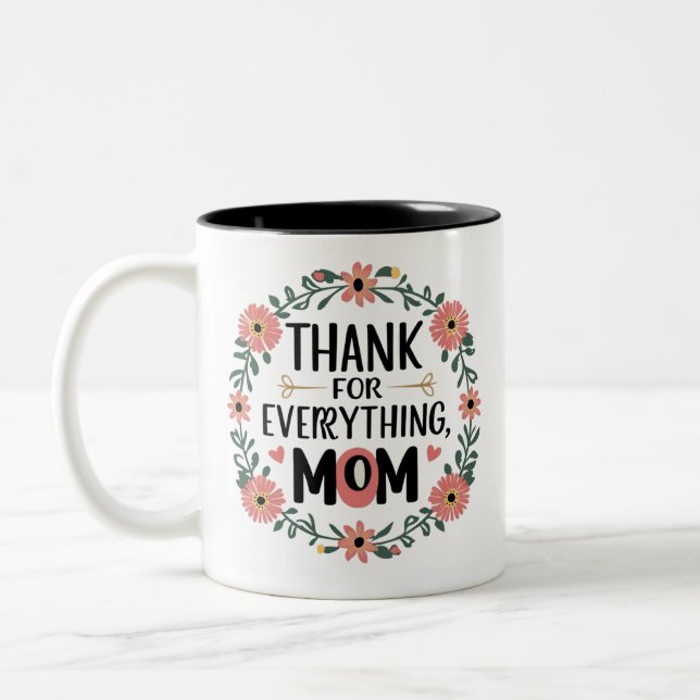 Taza Bicolor Gracias Mamá Mug (Izquierda)