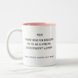 Taza Bicolor Gracias Por Levantarme Para Ser Fuerte