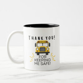 Taza Bicolor Gracias por mantenerme seguro como conductor de au