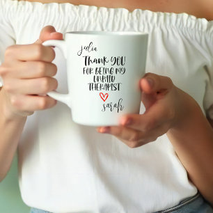Taza Bicolor Gracias Por Ser Mi Terapeuta No Remunerado Mejor 