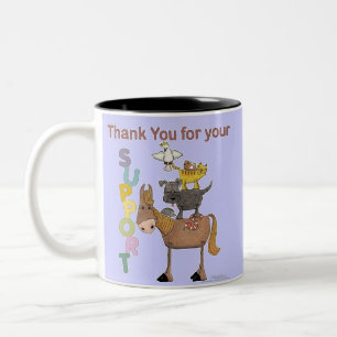 Taza Bicolor Gracias por su ayuda