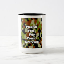 Taza Bicolor Gracias por su servicio