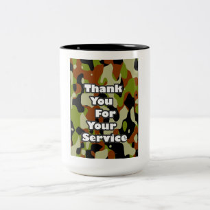 Taza Bicolor Gracias por su servicio