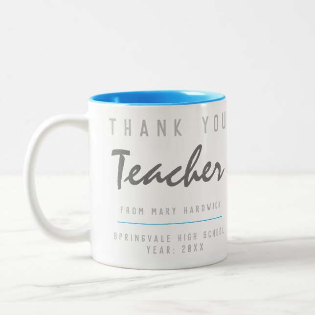 Taza Bicolor Gracias Profesor (Izquierda)