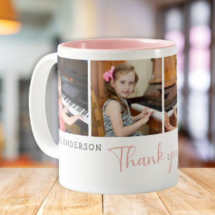Taza Bicolor Gracias Profesor de Música 4 Foto Moderno 