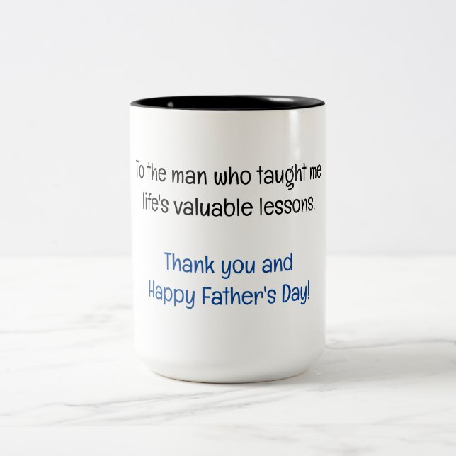 Taza Bicolor Gracias y Feliz Día del Padre (Centro)
