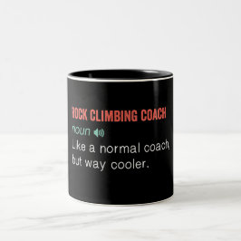 Taza Bicolor Graciosa definición de entrenador de escalada de r