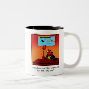 Taza Bicolor Graciosa ética corporativa en el lugar de trabajo
