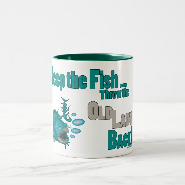 Taza Bicolor Graciosa Pesca (Centro)
