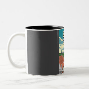 Taza Bicolor Gracioso afiche de viaje de 5 estrellas Zagreb Cro