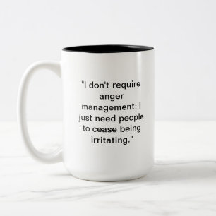 Taza Bicolor Gracioso anti-gente Humor sarcástico