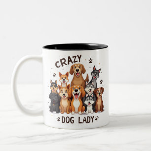 Taza Bicolor Gracioso café de perro Mug por regalo de tazón de