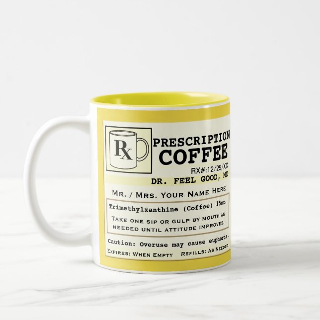 Taza Bicolor Gracioso café RX Mug (Izquierda)