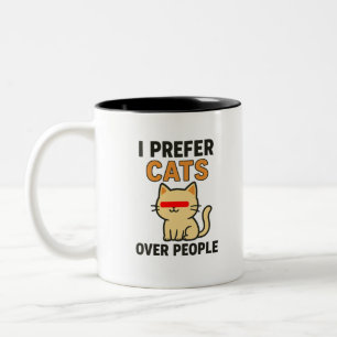 Taza Bicolor Gracioso Cat Lover