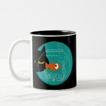 Gracioso Gato Negro Mug - Kuro Catto Café De Dos T