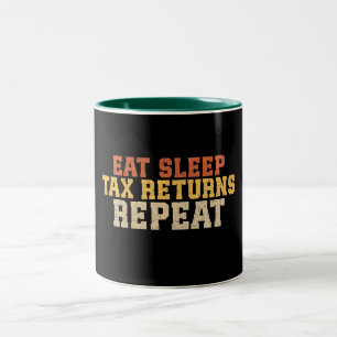 Taza Bicolor Gracioso impuesto por temporada de impuestos