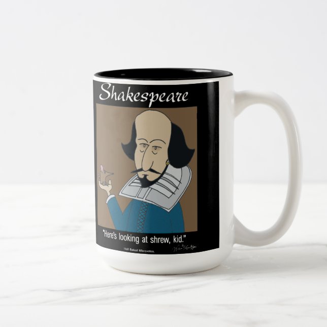 Taza Bicolor Gracioso Mug - Shakespeare La doma de la jerga (Derecha)