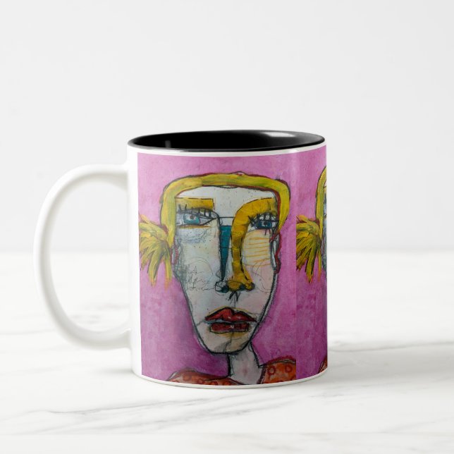 Taza Bicolor Gracioso Pequeño Lollipop 11oz Mug (Izquierda)