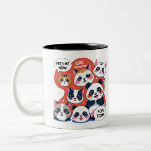 Taza Bicolor Gracioso Personalizado animal - Diseño de humor in