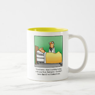 Taza Bicolor Gracioso Ponte Bien Humor Café Mug
