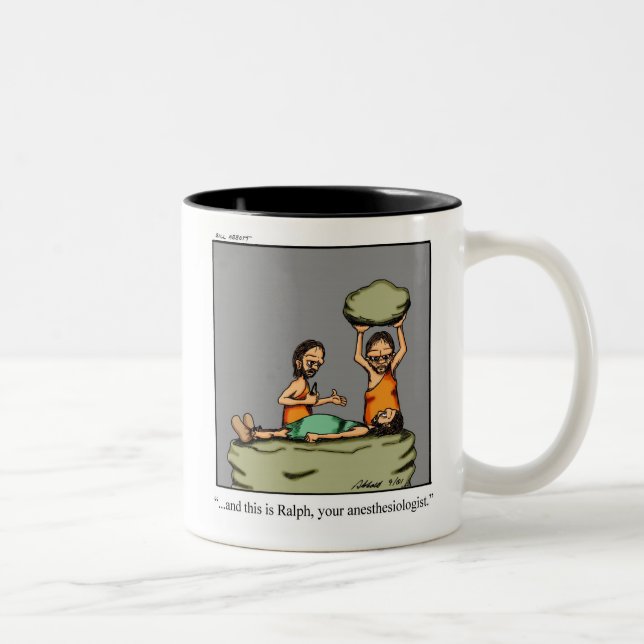 Taza Bicolor Gracioso Ponte Bien Humor Café Mug (Derecha)