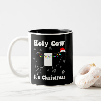 Taza Bicolor Gracioso regalo de Galloway Beltie de vaca cortada