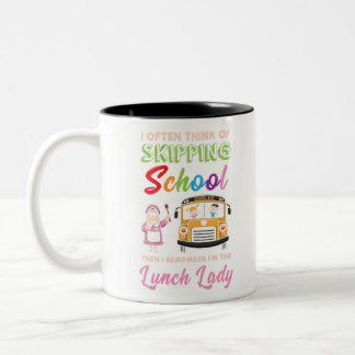 Taza Bicolor Gracioso regalo de la dama de almuerzo escolar