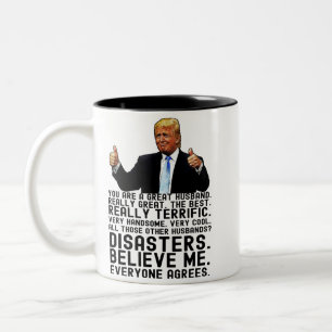 Taza Bicolor Gracioso regalo del Día del Padre Trump para el ma