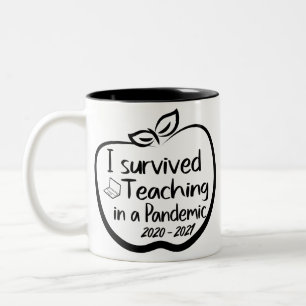 Taza Bicolor Gracioso regalo para profesor - Enseñanza en una