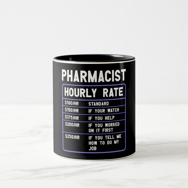 Taza Bicolor Gracioso Régimen Farmacéutico Horario (Centro)