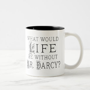 Taza Bicolor Gracioso Sr. Darcy Leyendo Cita