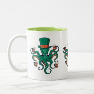 Taza Bicolor Gracioso St Patricks Octopus