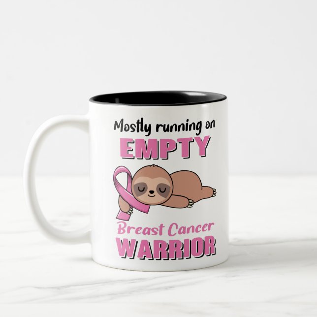 Taza Bicolor Graciosos regalos de concientización sobre el cánc (Izquierda)