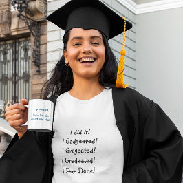 Taza Bicolor Graduación divertida Cotización Humor Graduado Sma
