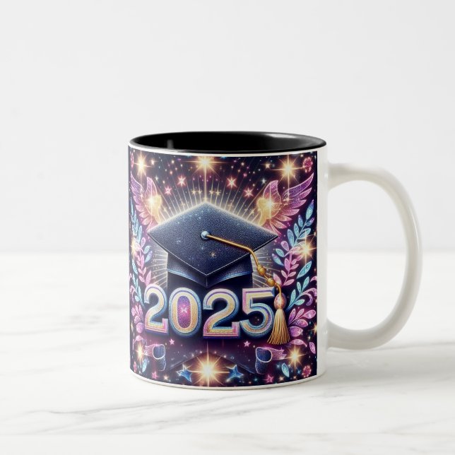 Taza Bicolor Graduación elegante 2025 (Derecha)