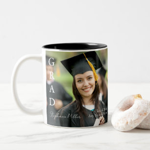 Taza Bicolor Graduación Nombre, Escuela y Año Personalizables