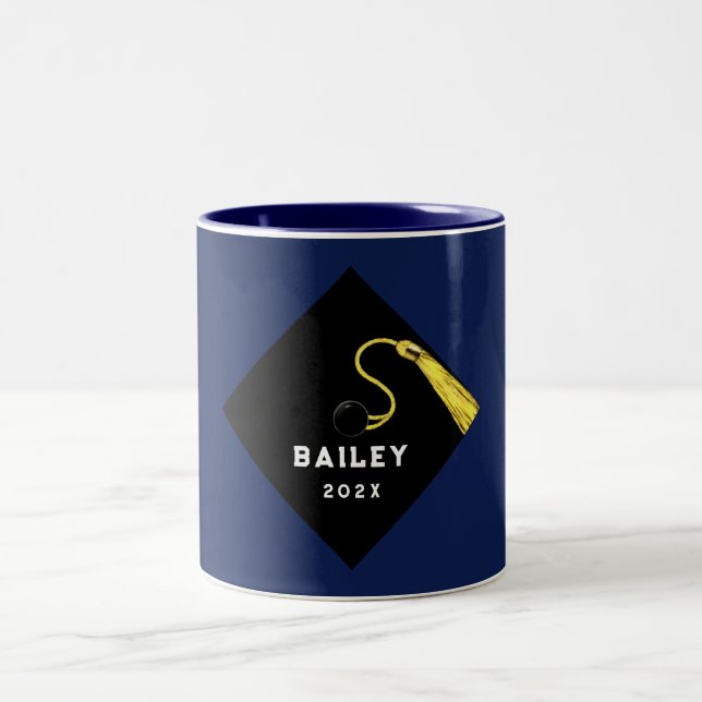 Taza Bicolor Graduación personalizada Mantener regalo (Centro)